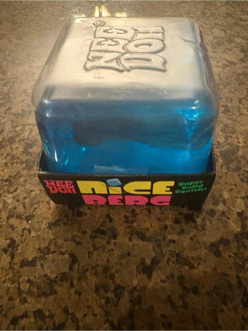 Dice Berg Super Solid Squish Toy - Blue